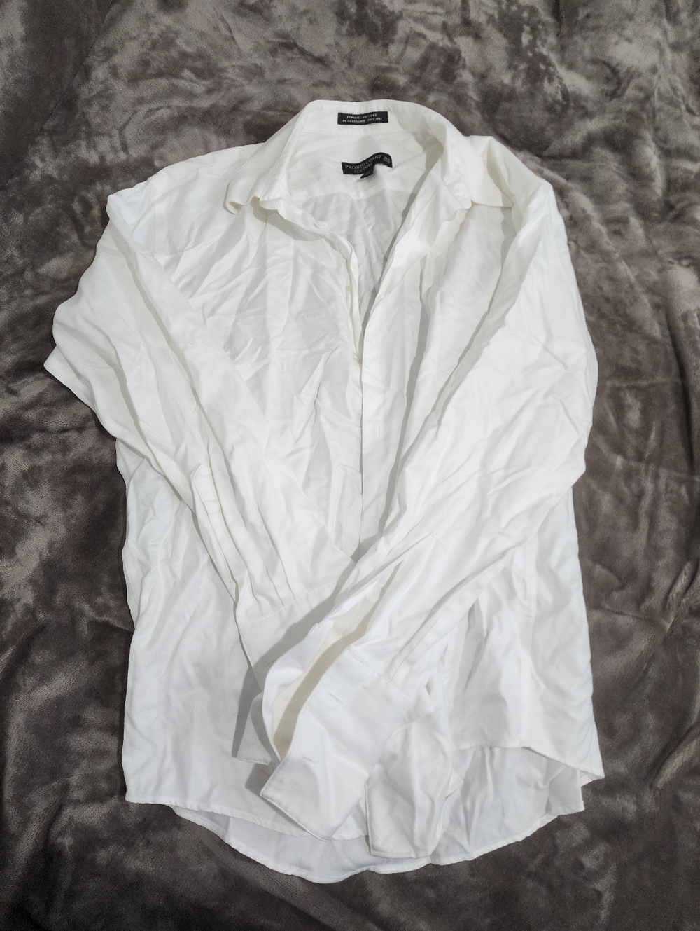 Pronto Uomo White Men's Button-Up Dress Shirt